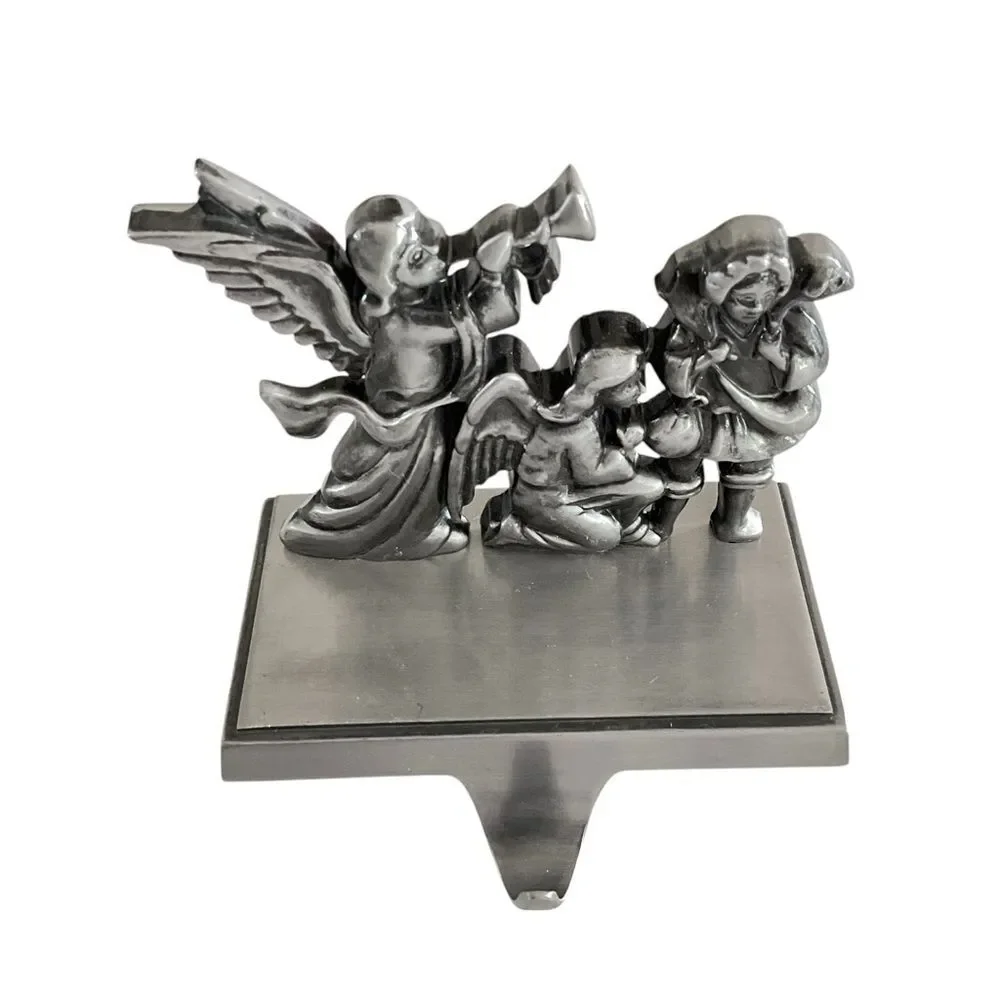 Vintage Stocking Hanger Christmas Angel Wall Hook